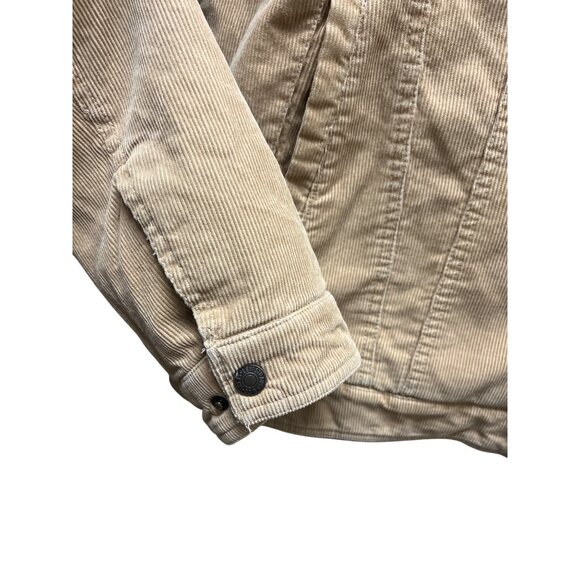 Levi's Tan Corduroy & Sherpa Trucker Hoodie Jacket - Picture 4 of 10